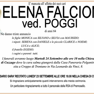 Elena Falcioni ved. Poggi di anni 84