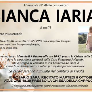 Iaria Bianca 74 anni