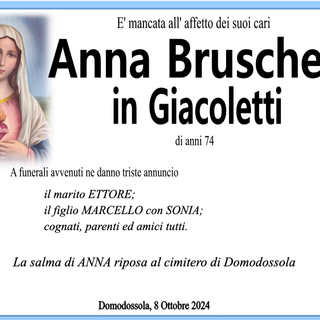 Anna Bruschetti in Giacoletti anni 74