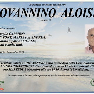 Giovannino Aloisio di anni 80