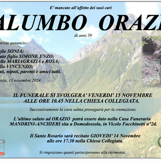 Palumbo Orazio di anni 59