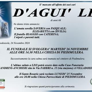 D'Aguì Leo 68 anni
