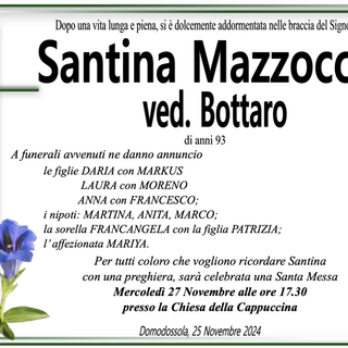 Santina Mazzocchi ved. Bottaro di anni 93 Santina Mazzocchi ved. Bottaro di anni 93