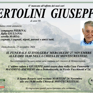 Bertolini Giuseppe di anni 90 Bertolini Giuseppe di anni 90