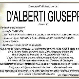 D'Alberti Giuseppe di anni 93 D'Alberti Giuseppe di anni 93
