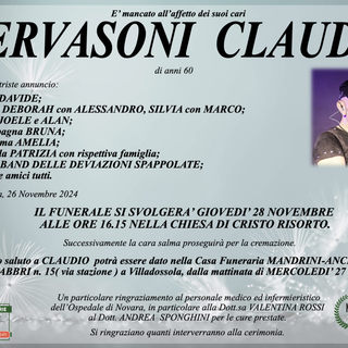 Gervasoni Claudio di anni 60