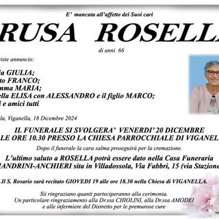 Brusa Rosella di anni 66