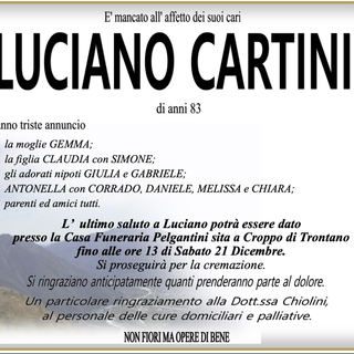 Luciano Cartini di anni 83