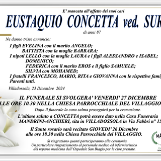 Eustaquio Concetta ved. Suraci di anni 87