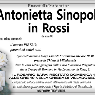 Antonietta Sinopoli in Rossi 85 anni