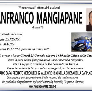 Gianfranco Mangiapane di anni 73