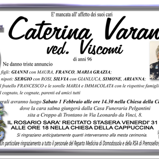 Caterina Varano ved. Viscomi 96 anni