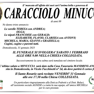 Caracciolo Minuccia di anni 89