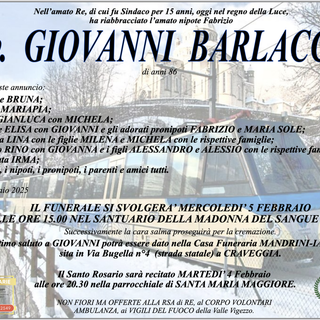 Cav. Giovanni Barlacchi di anni 86