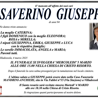 Saverino Giuseppe di anni 94