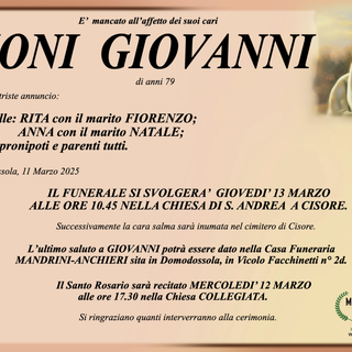 Tioni Giovanni di anni 79