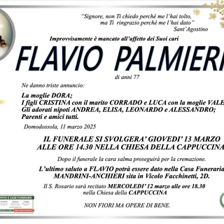 Flavio Palmieri di anni 77