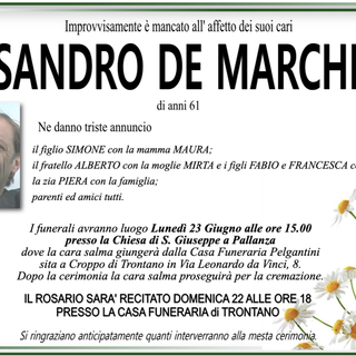 Sandro De Marchi 61 anni