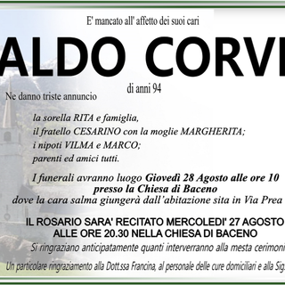 Aldo Corvi 94 anni