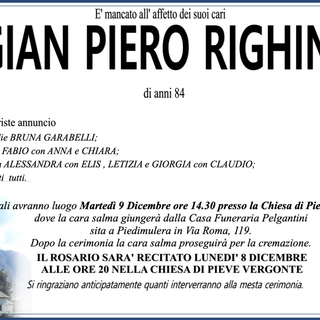 Gian Piero Righini di anni 84 Gian Piero Righini di anni 84
