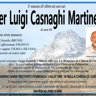 Pier Luigi Casnaghi Martinelli di anni 84