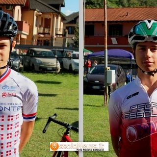 Nella foto: a sinistra Lorenzo Soldarini, a destra Lucas Mirko Maffei del Pedale Ossolano