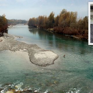 Foto: il Toce a Vogogna, nel riquadro Luigi Spadone