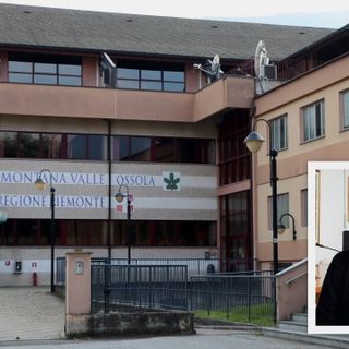 Foto: la sede dell'Unione Montana, nel riquadro il consigliere Mauro Ferrari