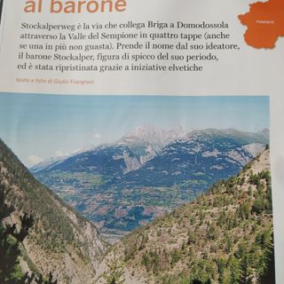 La Via Stockalper sulle pagine di 'Montagne 360'