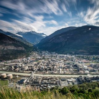 La città di Visp, in Canton Vallese (Foto tratta dal sito dell'azienda chimica svizzera)
