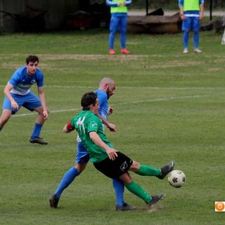 Foto: il rigore di Palfini segna la prima rete del Villa