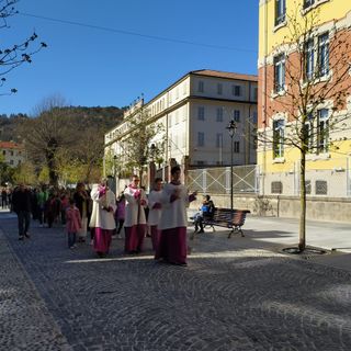 Tanta gente alla processione della domenica delle Palme a Domo FOTO E VIDEO