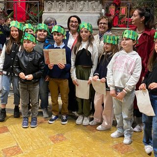 La 4^ A delle Kennedy di Domo premiata a Ravenna con l'Allorino di Dante