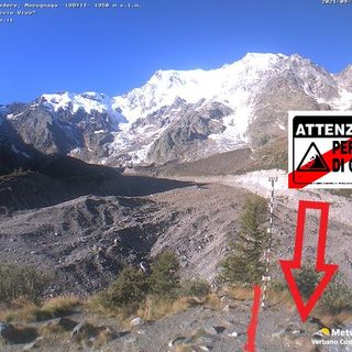 Continua al Belvedere il crollo della morena