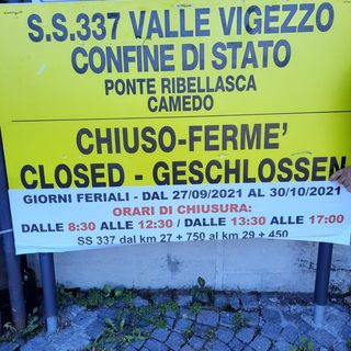 Chiusa a fasce orarie la frontiera di Ribellasca