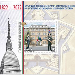 Poste Italiane: un francobollo per il bicentenario dell’attività addestrativa nei Carabinieri