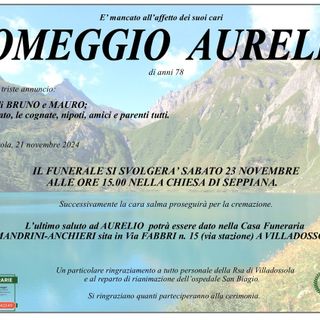 Romeggio Aurelio di anni 78