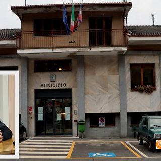 Nelle foto: il municipio di Crevoladossola e l'assessore Allegri
