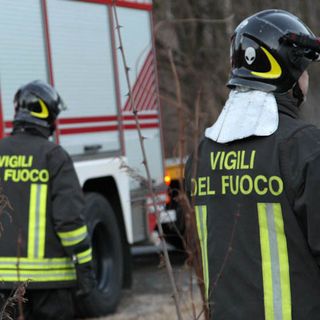 Frana a Montecrestese sulla strada che porta a Nava