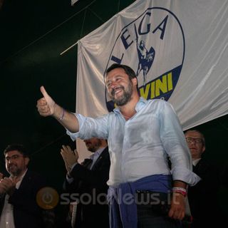 Matteo Salvini alla Lega Fest di Domo