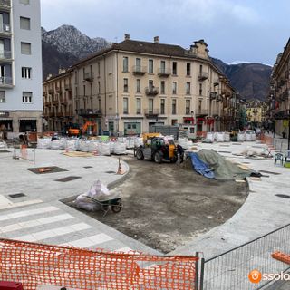 Via ai lavori di completamento in via Marconi e piazza Cavour   FOTO