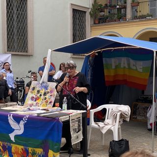 Luisa Morgantini al presidio per la pace in piazza Rovereto: “Dobbiamo chiedere perdono al popolo di Gaza” FOTO E VIDEO