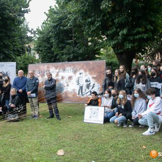 Svelato il murales dei ragazzi del Liceo Artistico Rosmini Campus