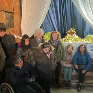 Il presepe della Collegiata realizzato dai ragazzi dell'Anffas
