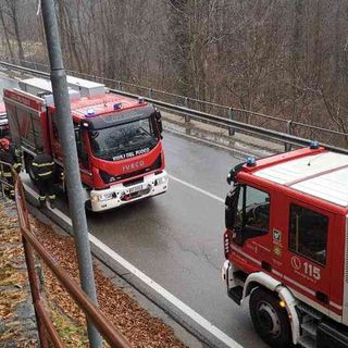 Principio di incendio ad una canna fumaria a Calasca
