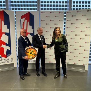 Il sottosegretario Claudia Porchietto e il sindaco di Kharkiv Ihor Terekhov