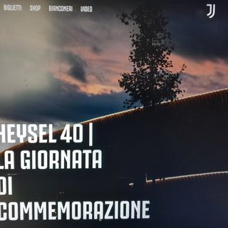 Così il sito della Juventus oggi ricorda la tragedia