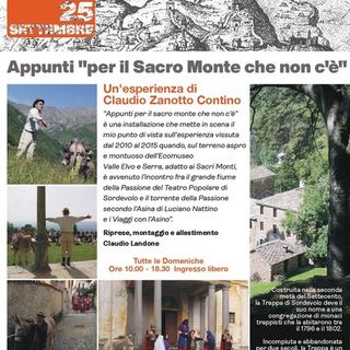 Passione 2022, alla Trappa di Sordevolo “Appunti per il Sacro Monte che non c'è”