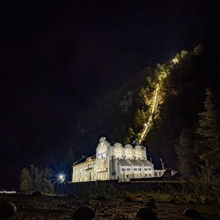 La centrale di Crego nel fotogramma di Mario Pasqualini