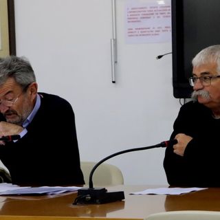 Il presidente del cai Villa, Diego Varioletti, e il suo vive Renato Boschi